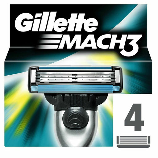 Cuchilla de Afeitar Gillette Mach 3 (4 Unidades)