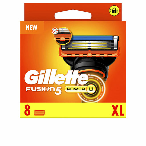Lame de Rasage Gillette Fusion 5 Power (8 Unités)