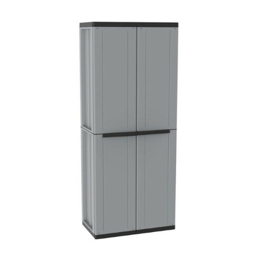 Broom cupboard Terry JLine 368 Grey Black/Grey Resin Plastic 68 x 37,5 x 163,5 cm