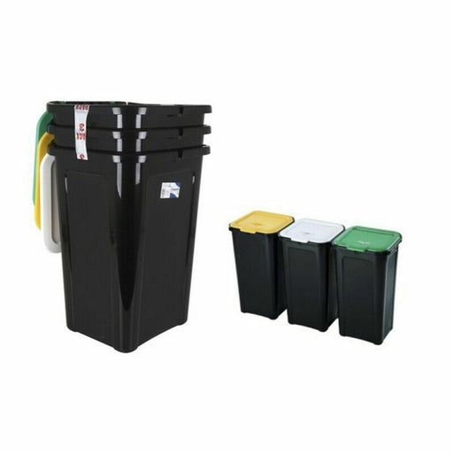 Cubo de Basura para Reciclaje Tontarelli TON854 44 L (3 Unidades)