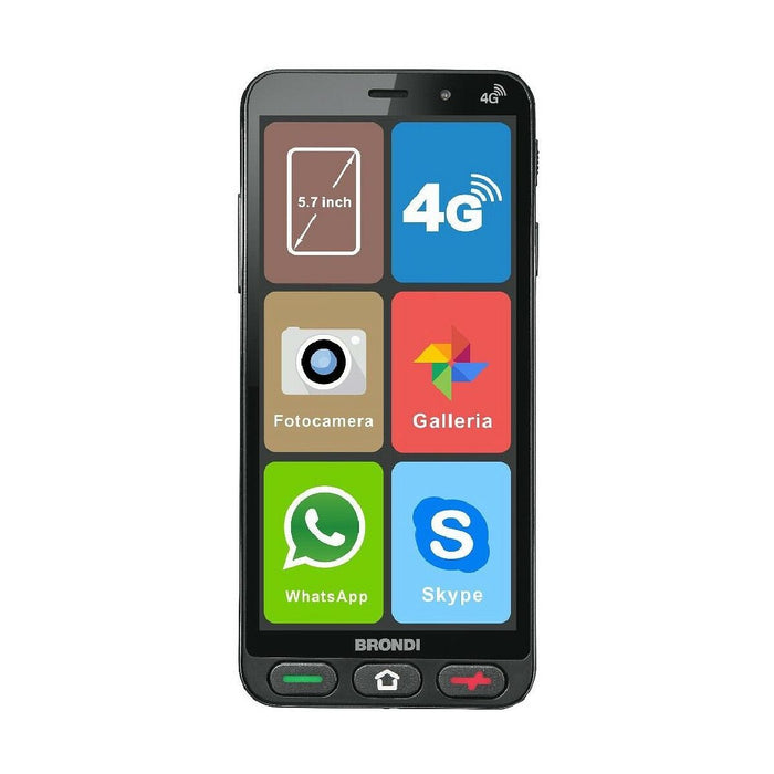 Smartphone Brondi AMICO S Noir 1 GB RAM 8 GB RAM Quad Core 5,7" 8 GB