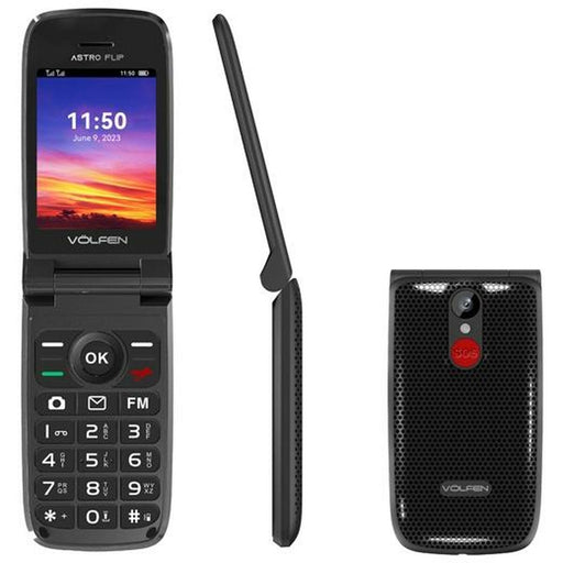 Teléfono Móvil Volfen ASTRO FLIP 2,8" 32 GB Negro