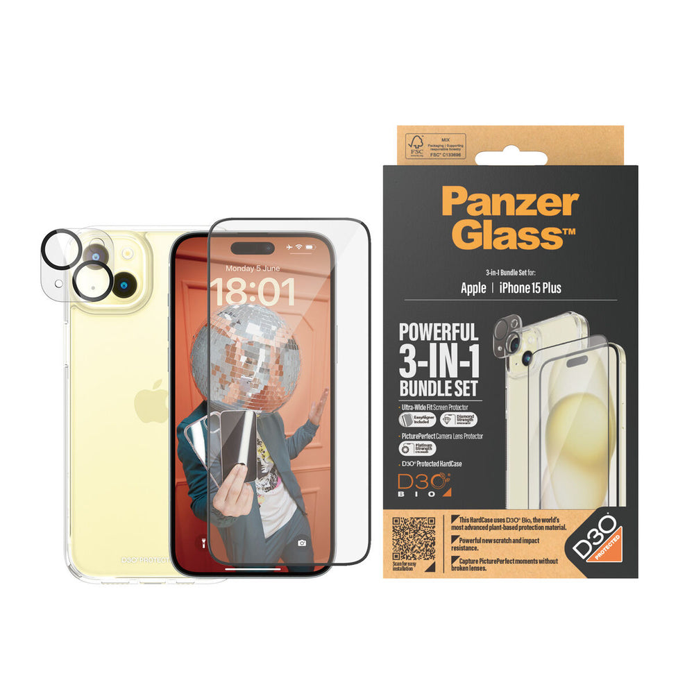 Mobile Screen Protector Panzer Glass B1174+2811 Apple iPhone 15 Plus