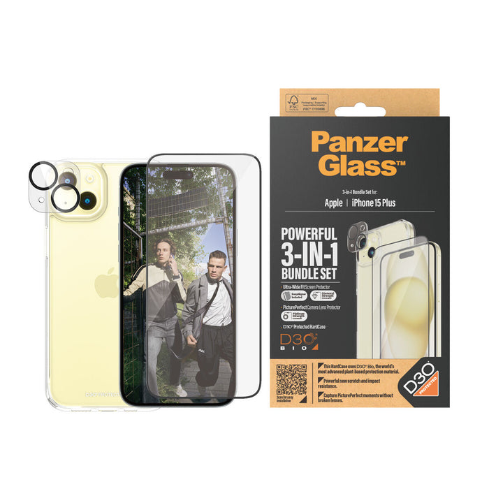 Film Protecteur pour Téléphone Portable Panzer Glass B1174+2811 Apple iPhone 15 Plus