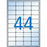 Etiquetas adhesivas Apli Transparente 10 Hojas 48,5 x 25,4 mm