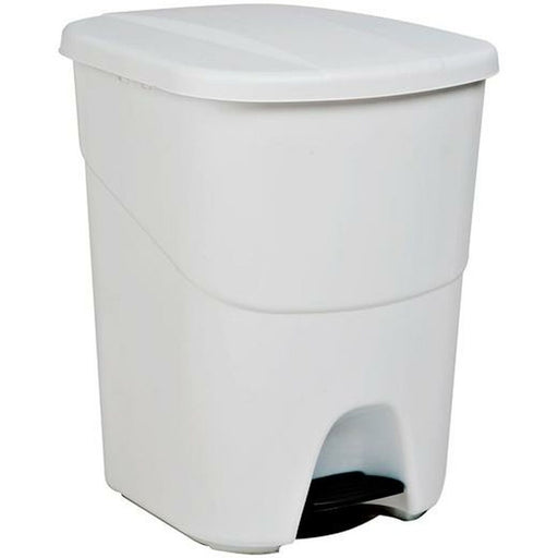 Cubo de basura Denox 40 L Blanco Plástico