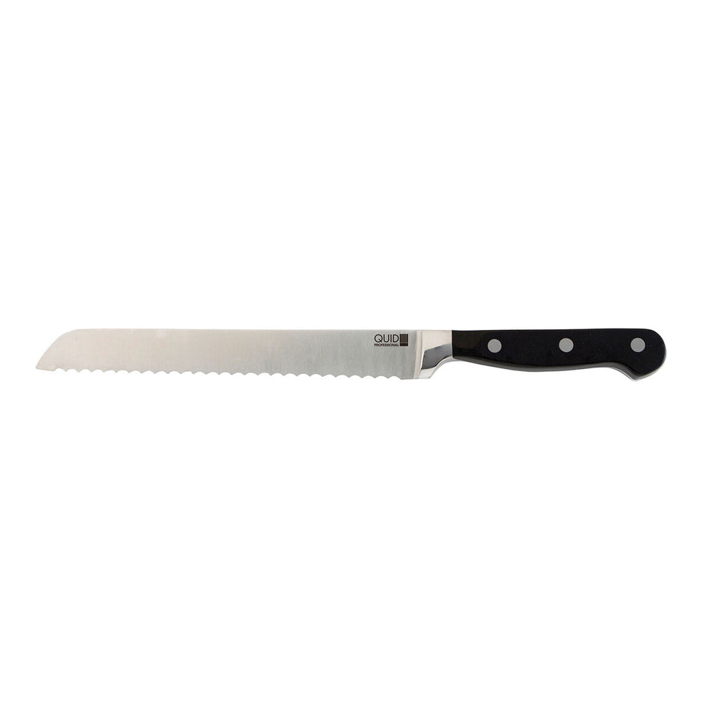 Couteau à pain Quid Professional Inox Chef Black Métal 20 cm (Pack 6x)
