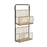 Shelves Versa Metal Rattan MDF Wood (12 x 68 x 32 cm)