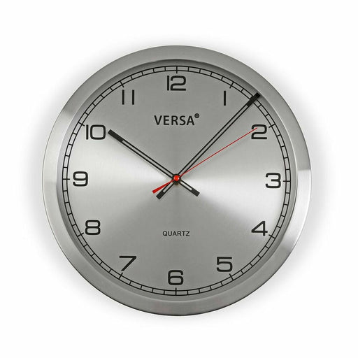 Horloge Murale Versa Aluminium (4,1 x 25 x 25 cm)