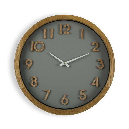 Reloj de Pared Versa 50 cm Madera MDF Madera MDF y cristal