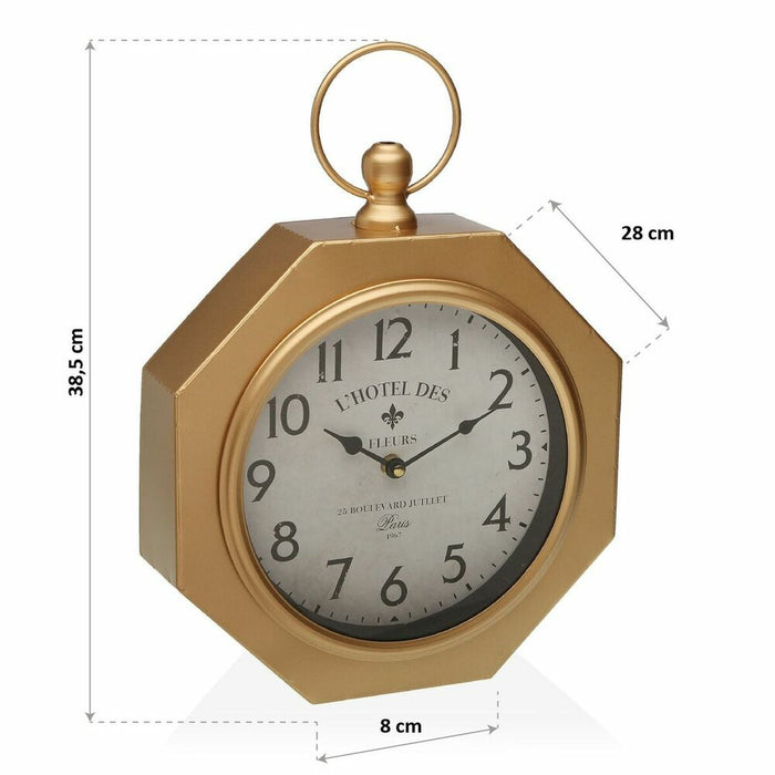 Wall Clock Versa GL Metal (28 x 8 x 40 cm)