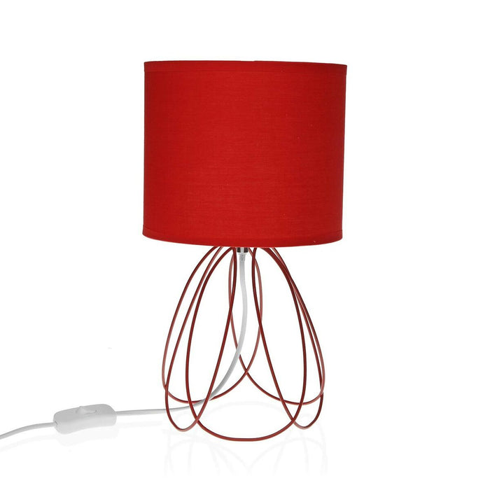 Lampe de bureau Versa Mila Rouge 20 x 36 cm Métal