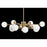 Ceiling Light DKD Home Decor Metal Crystal Golden (94 x 94 x 145 cm)