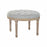 Bench DKD Home Decor 8424001794416 Natural Grey Linen Rubber wood (70 x 70 x 48 cm)