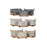 Basket set DKD Home Decor Beige Grey Light brown 40 x 30 x 24 cm Polyester Wood 3 Pieces (3 Units)