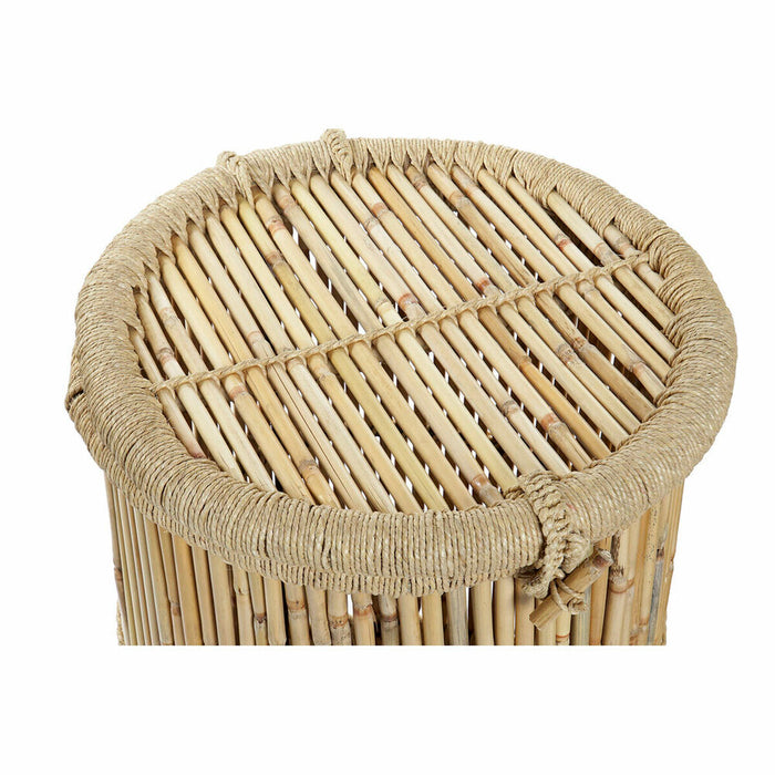 Juego de Cestos DKD Home Decor Natural Bambú Cuerda 44 x 44 x 60 cm