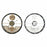 Wall Clock DKD Home Decor 40 x 5,5 x 40 cm Silver Black Golden Iron Gears (2 Units)