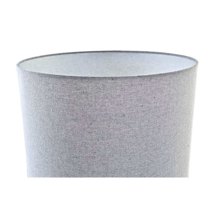 Desk lamp DKD Home Decor Canvas Ceramic Grey White (38 x 38 x 58 cm)
