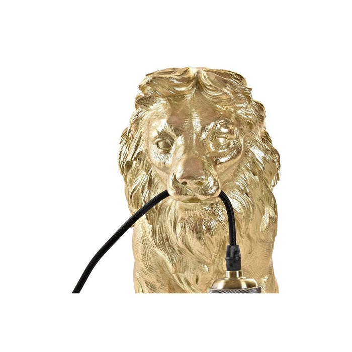 Lampe de bureau DKD Home Decor Doré Lion 220 V 50 W (31,5 x 18 x 35,5 cm)