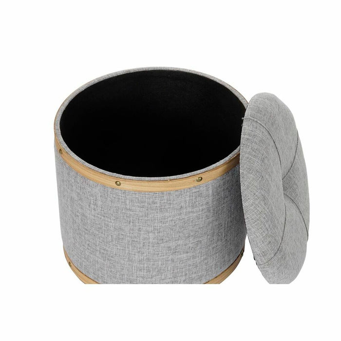 Banqueta DKD Home Decor   Gris Madera Poliéster (120 x 45 x 43 cm)