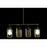 Ceiling Light DKD Home Decor Black Golden 220 V 50 W (60 x 11 x 26 cm)