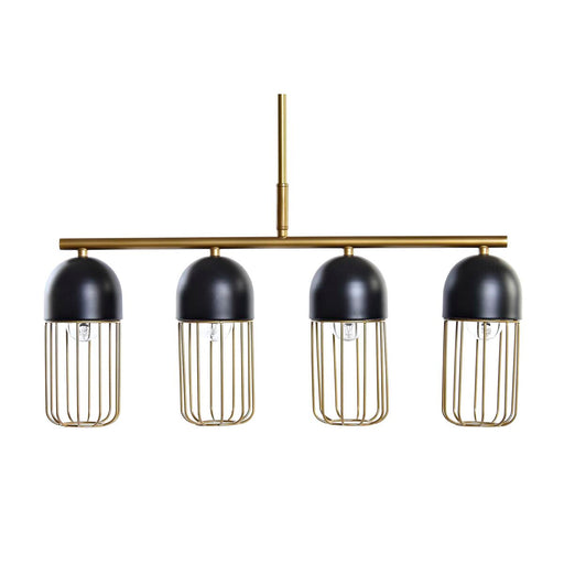 Ceiling Light DKD Home Decor Black Golden 220 V 50 W (60 x 11 x 26 cm)