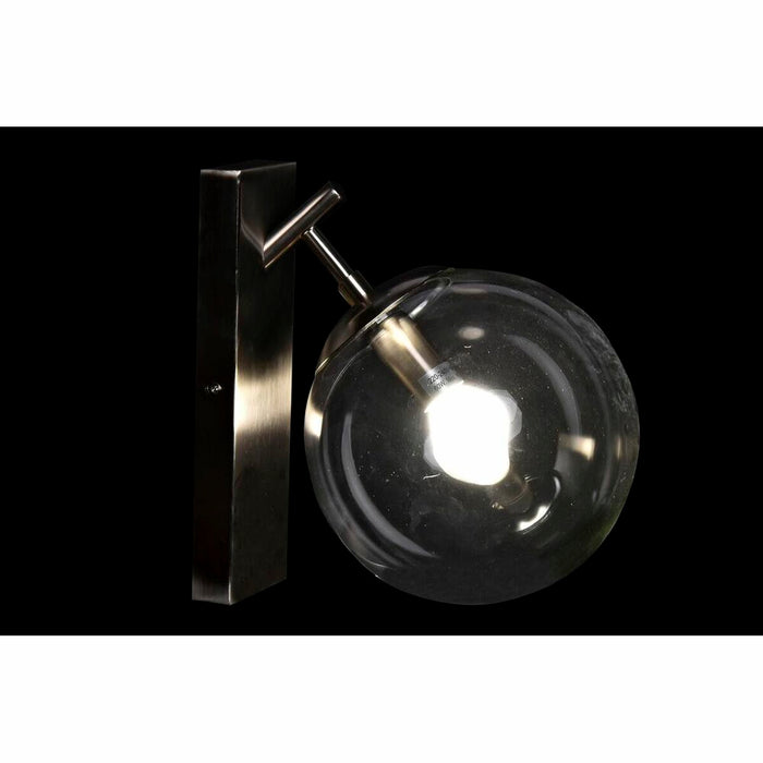 Wall Lamp DKD Home Decor 25W Crystal Silver Metal 220 V (20 x 25 x 27 cm)