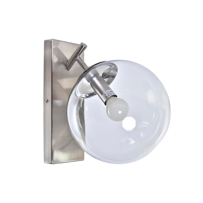Lámpara de Pared DKD Home Decor 25W Cristal Plateado Metal 220 V (20 x 25 x 27 cm)