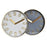Horloge Murale DKD Home Decor 35,5 x 4,2 x 35,5 cm Verre Gris Doré Aluminium Blanc Moderne (2 Unités)