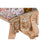 Banquette DKD Home Decor Eléphant Multicouleur Bois de manguier 65 x 31,7 x 38 cm