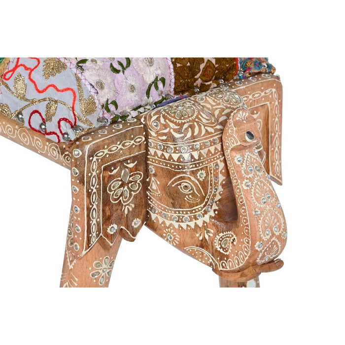 Bench DKD Home Decor Elephant Multicolour Mango wood 65 x 31,7 x 38 cm