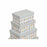 Jeu de Caisses de Rangement Empilables DKD Home Decor Gris Animaux de compagnie Carton (43,5 x 33,5 x 15,5 cm)