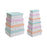 Set de Cajas Organizadoras Apilables DKD Home Decor Marino Cartón (43,5 x 33,5 x 15,5 cm)