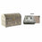 Jewelry box DKD Home Decor 25 x 15,5 x 18 cm Champagne Beige Wood Aluminium