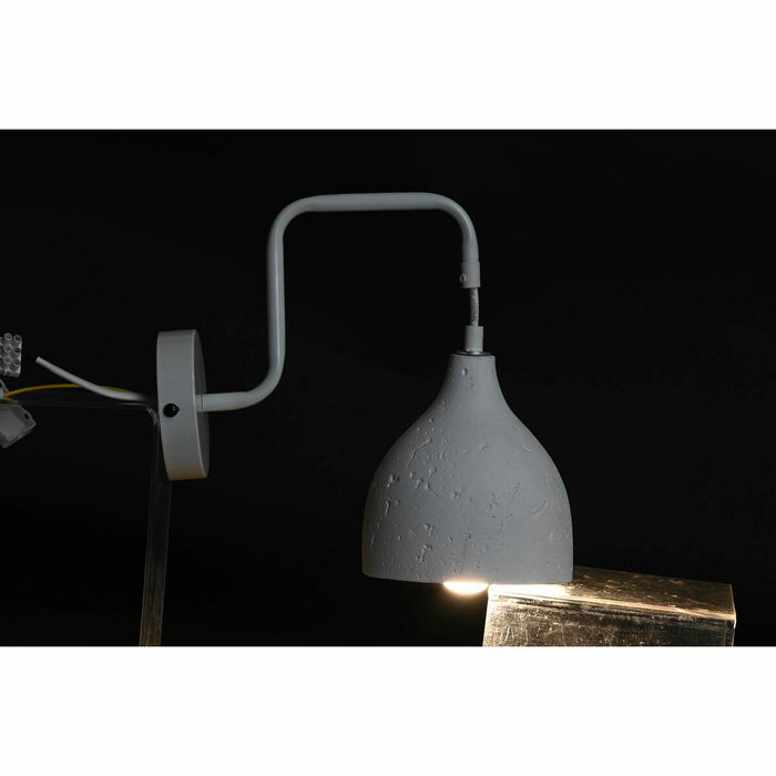 Wall Lamp DKD Home Decor 14 x 27 x 26 cm Metal Cement Dark grey 220 V 50 W Modern (2 Units)