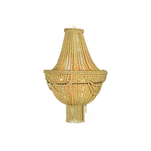 Lámpara de Techo DKD Home Decor Amarillo Marrón Metal Madera MDF 40 W 50 x 50 x 73 cm