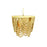 Ceiling Light DKD Home Decor Metal Brown Yellow 50 W MDF Wood (35 x 35 x 95 cm)