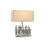 Lámpara de mesa DKD Home Decor 36 x 21,5 x 43 cm Plateado Beige Metal Resina 220 V 50 W