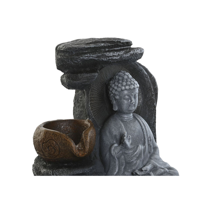 Fuente de Jardín DKD Home Decor Buda Resina 18 x 18 x 22 cm Oriental (2 Unidades)