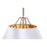 Lámpara de Techo DKD Home Decor Blanco Dorado PVC Metal 50 W 38 x 38 x 32 cm