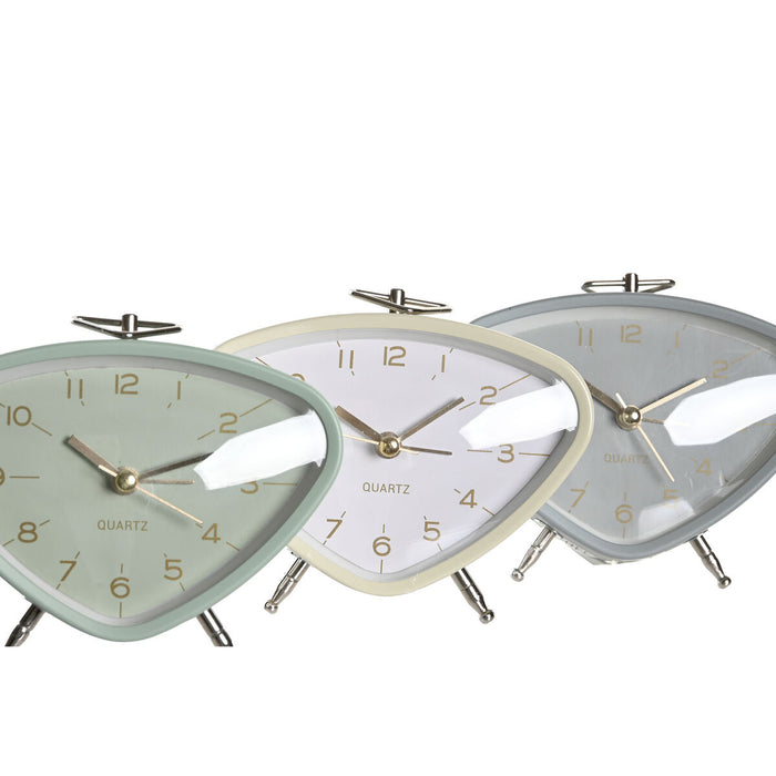 Reloj Despertador DKD Home Decor 11,5 x 4 x 10 cm Metal PVC Vintage (3 Piezas)