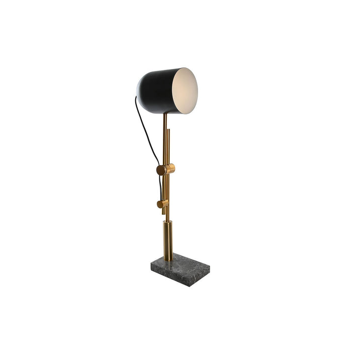 Lampe de bureau DKD Home Decor Noir Gris Doré Métal 60 W 220 V 45 x 45 x 70 cm