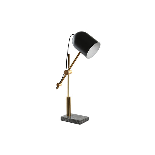 Lampe de bureau DKD Home Decor Noir Gris Doré Métal 60 W 220 V 45 x 45 x 70 cm