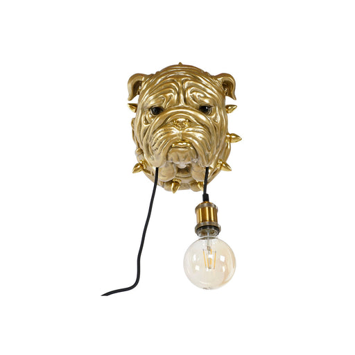 Wall Lamp Home ESPRIT Golden Resin 50 W Modern Bulldog 220 V 25 x 23 x 29 cm