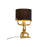 Desk lamp Home ESPRIT Black Golden Resin 50 W 220 V 31 x 28 x 50 cm (2 Units)