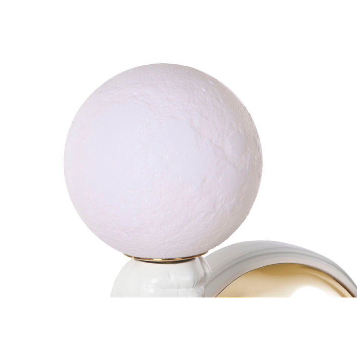 Lámpara de Pie Home ESPRIT Blanco Dorado Metal Resina 50 W 220 V 55 x 49 x 123 cm