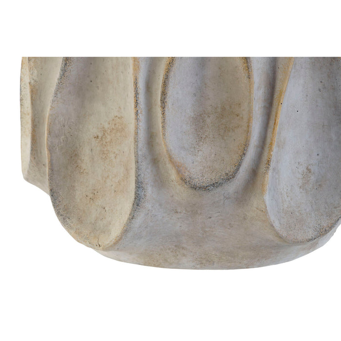 Cache-pot Home ESPRIT Gris Ciment Romantique Usé 34 x 34 x 36 cm