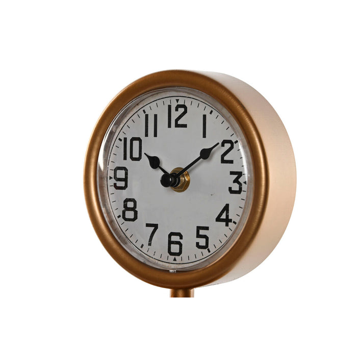 Horloge de table Home ESPRIT Vert Orange Métal polypropylène Vintage 14 x 7,3 x 35 cm (2 Unités)