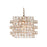 Lámpara de Techo Home ESPRIT Transparente Dorado Metal Cristal 30 x 30 x 26 cm