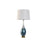 Lámpara de mesa Home ESPRIT Azul Bicolor Cristal 50 W 220 V 40 x 40 x 84 cm
